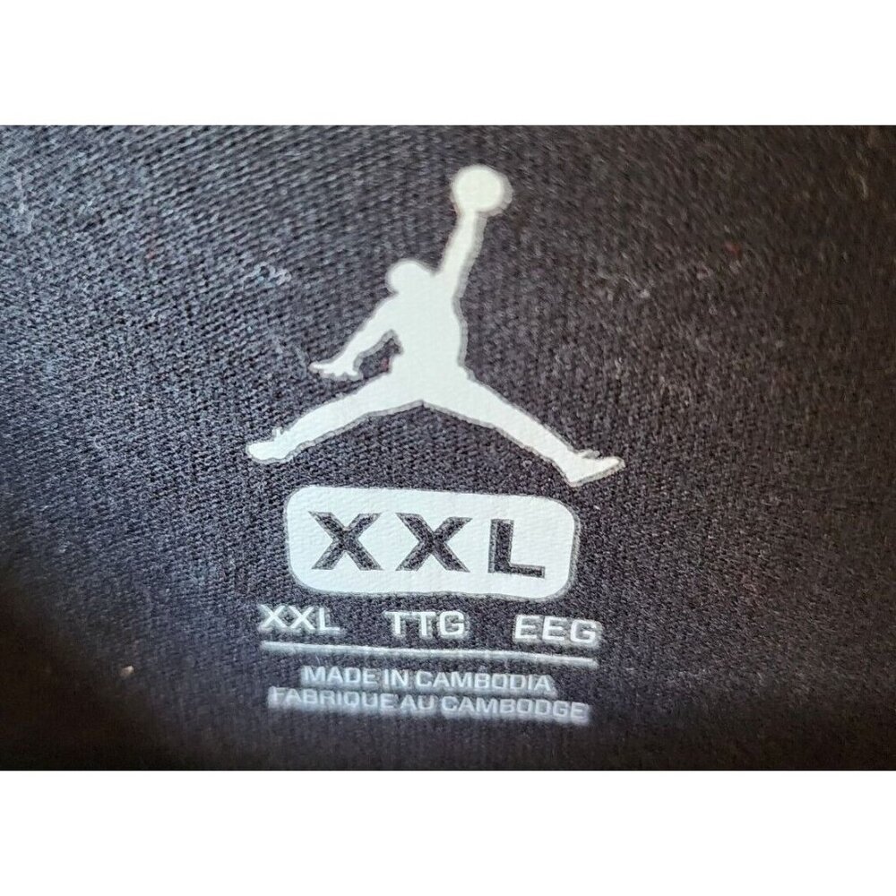 Nike Air Jordan Fold Em Long Sleeve Holographic Spellout Logo T Shirt‎ Size XXL - Picture 3 of 14
